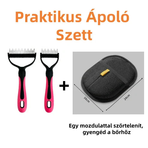 🐾 Kétoldalas állatfésű – gyors és hatékony! ✨
