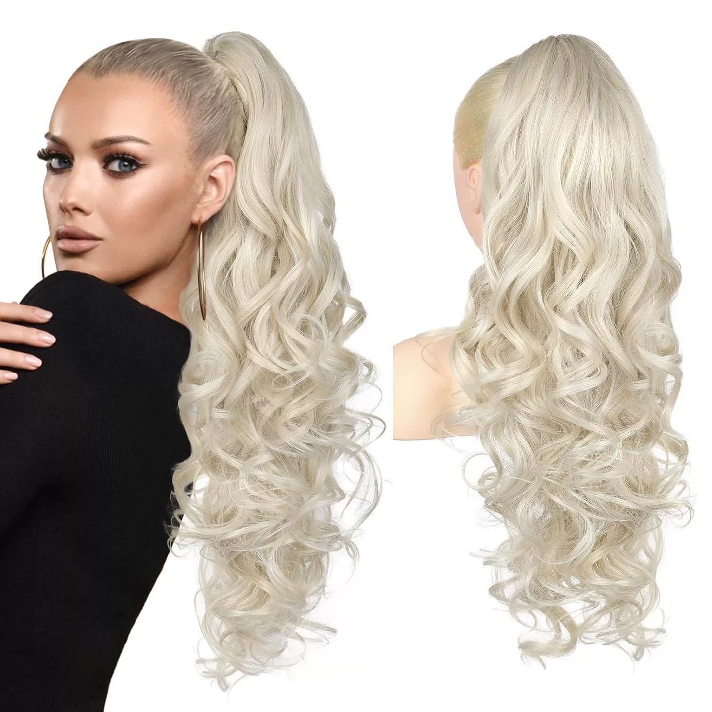 🔥 Időben korlátozott promóció 50% KEDVEZMÉNY 👩💕 Csíptethető hullámos lófarok hosszabbítás 🙋♀️