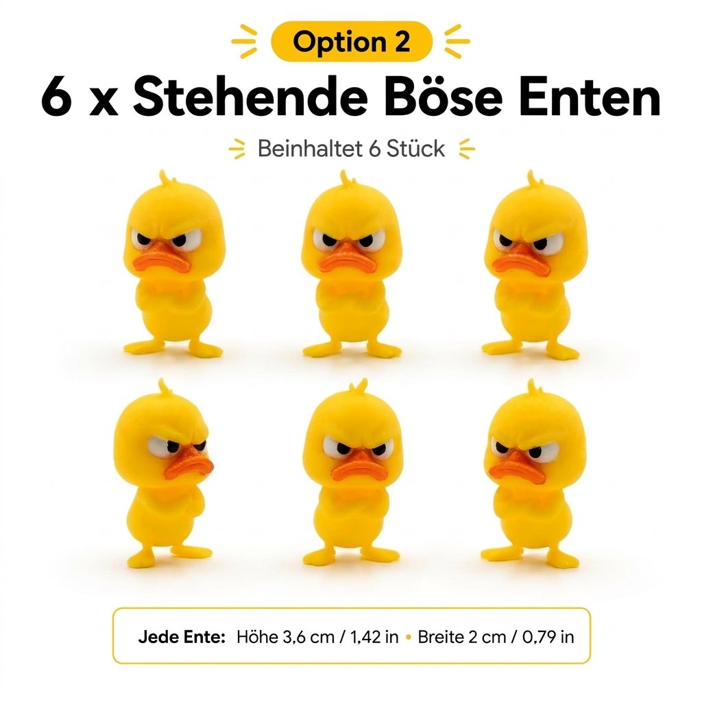 😠 Angry Duck asztali figura – Dobj fel egy vagányságot az asztalodra! 🐥