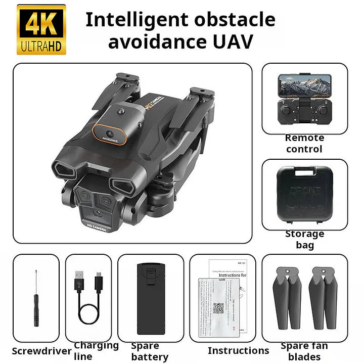 ❄🎄2025 Különleges ajánlat⛄🔔 4K Kamerás Drón Felnőtteknek, HS175D RC Quadcopter Automatikus Visszatérés funkcióval, Kövess engem, Kefe nélküli Motorral, Körrepüléssel, Útpontokkal, Magasságtartással, Fej nélküli Üzemmóddal, 28 Perc Repülési Idővel! !