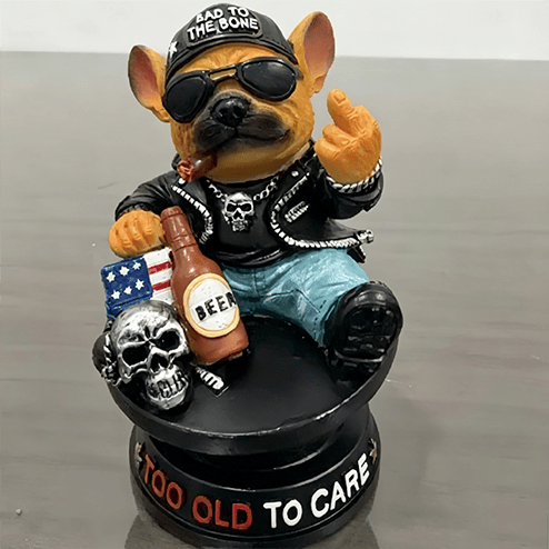 Morcos „Túl öreg ahhoz, hogy törődj vele” bobblehead – Vidám, rugós autó műszerfal dekoráció