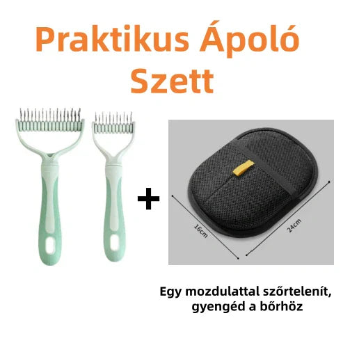 🐾 Kétoldalas állatfésű – gyors és hatékony! ✨