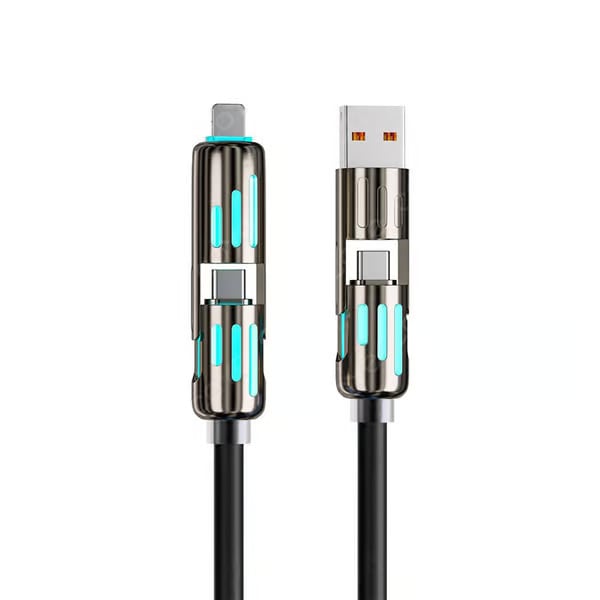 🔥4 az 1-ben USB töltőkábel, gyors töltés⚡