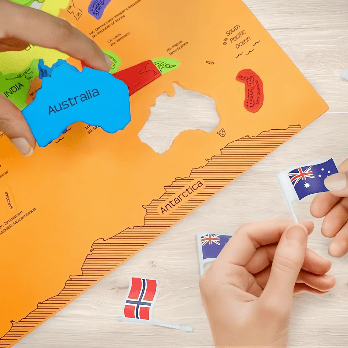 🔥🌍 Világtérkép és USA térkép kirakós készlet