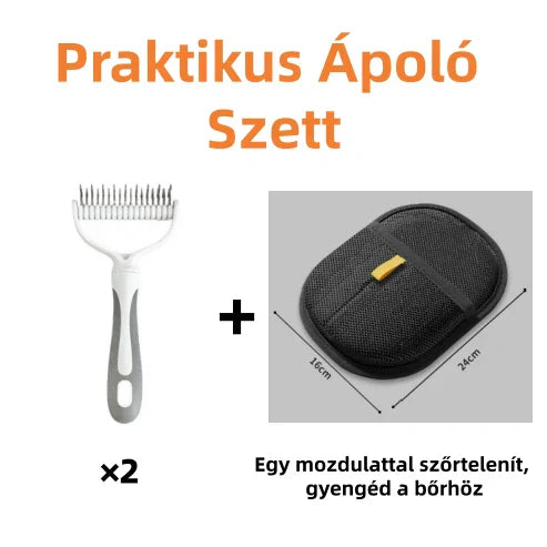 🐾 Kétoldalas állatfésű – gyors és hatékony! ✨