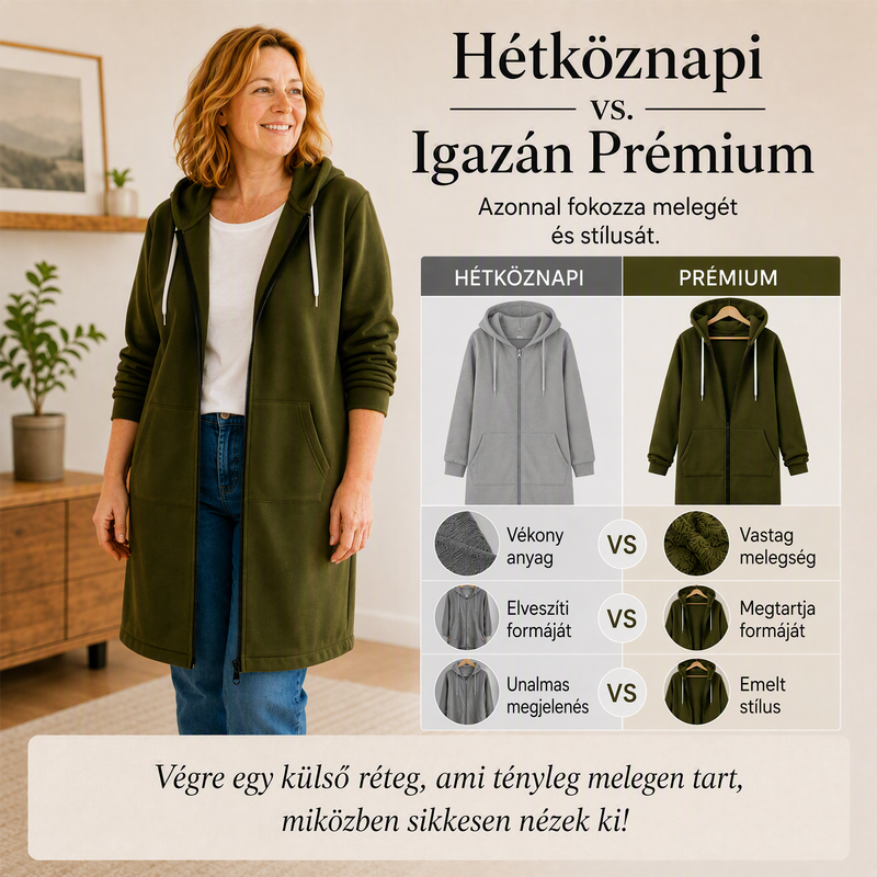 🥳Őszi Új Érkezések Akció 49% Kedvezmény🔥Női alkalmi cipzáras pulóver – Kényelmes őszi viselet✨