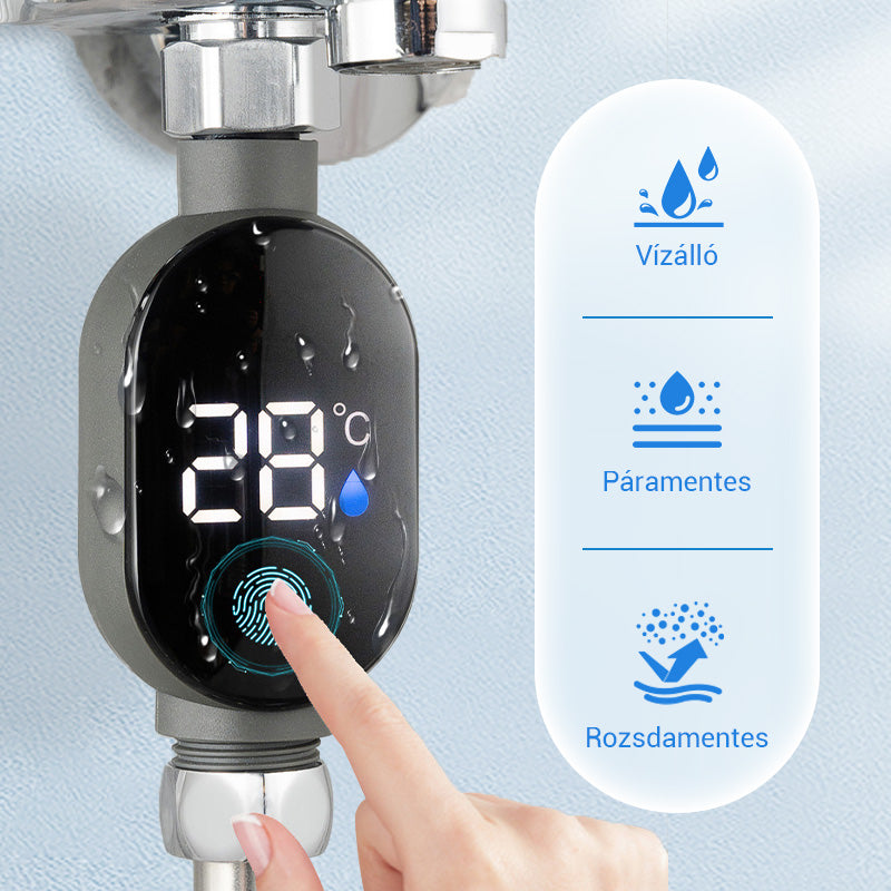💧Zuhanyhőmérő🌡️ Nincs több találgatás – azonnali hőmérséklet! 🚿