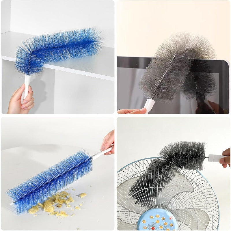 Rugalmas mikroszálas ventilátortisztító kefék – Újrafelhasználható eszközök ventilátorlapátok, szellőzőnyílások és lamellák tisztításához