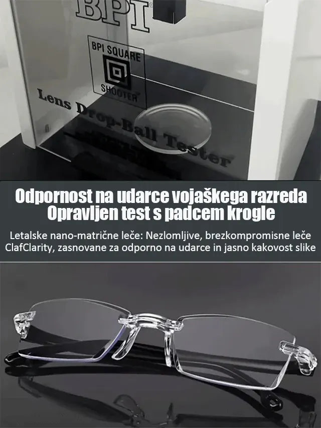Očala, ki spreminjajo barvo, s filtriranjem modre svetlobe za preprečevanje prezbiopije
