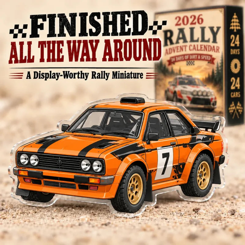 🏎️ Rally Adventi Naptár 2026 – 24 napnyi kosz és sebesség, 24 gyűjthető rallyautó