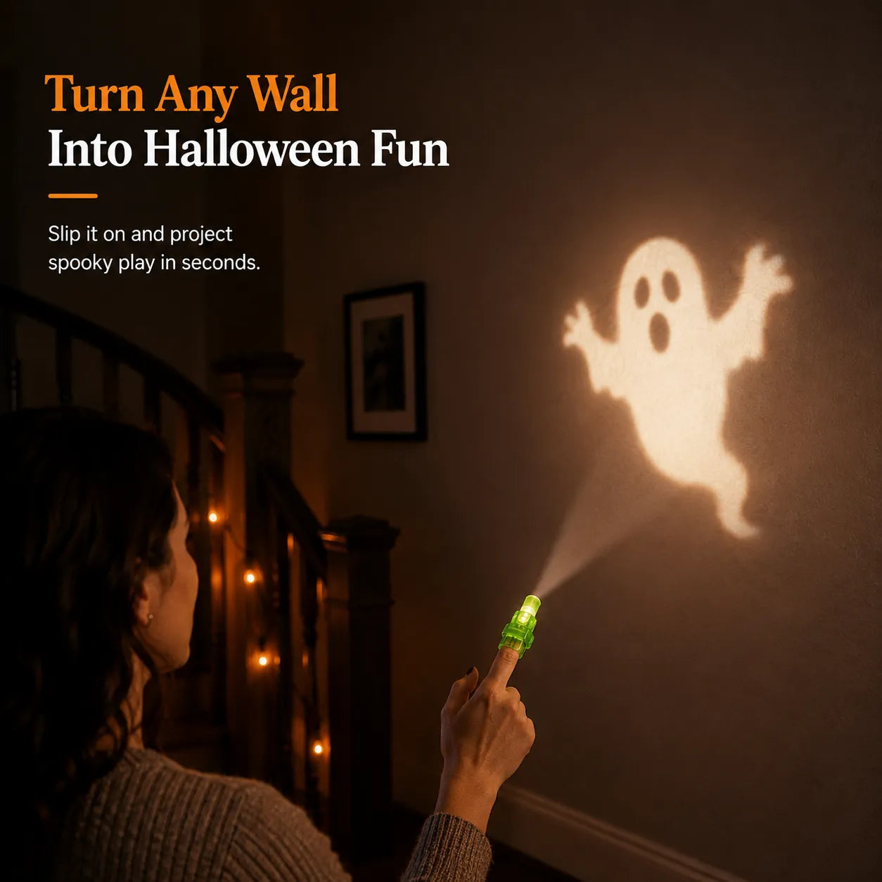 🎃36 db-os Halloween ujjfény-projektor - Mini mintaprojektor