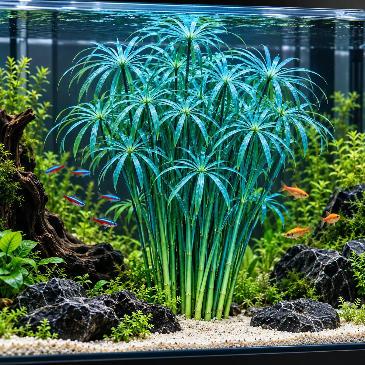 🌿Water Bamboo Bulbs-Hydroponic Umbrella Plant – Natural Water Purifier for Aquariums, Turtle Tanks & Ponds