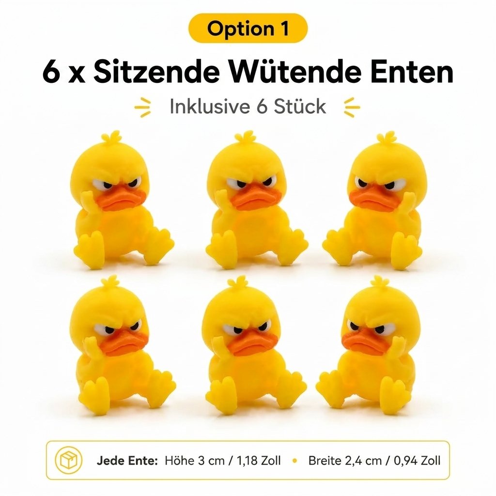 😠 Angry Duck asztali figura – Dobj fel egy vagányságot az asztalodra! 🐥