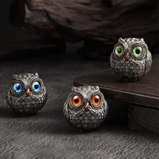 🦉Reális szerencsés bagoly őrzőfigura