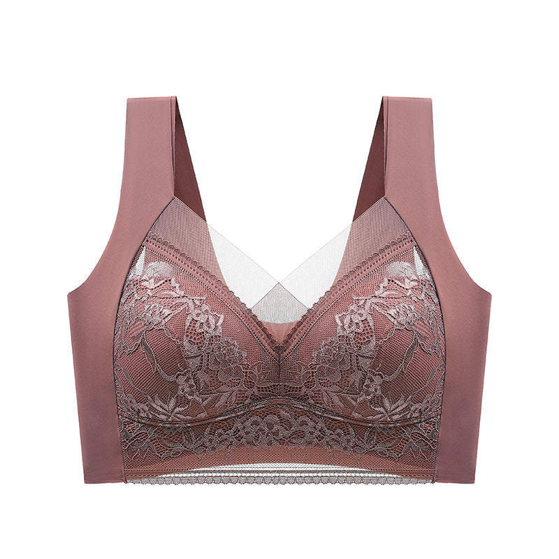 👙 Szuper kényelmes és puha női csipkés melltartó acélgyűrű nélkül【✨1 + 1 ingyenes】