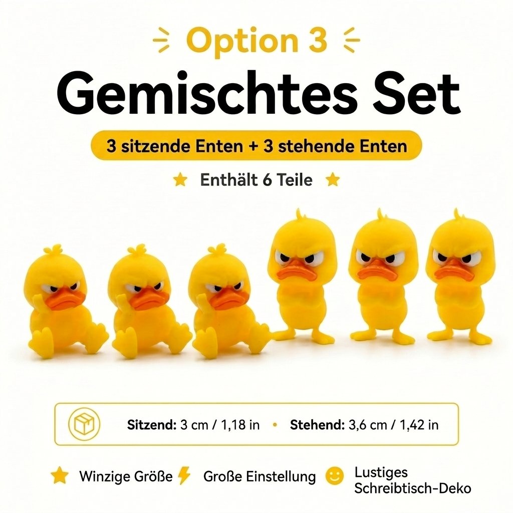 😠 Angry Duck asztali figura – Dobj fel egy vagányságot az asztalodra! 🐥