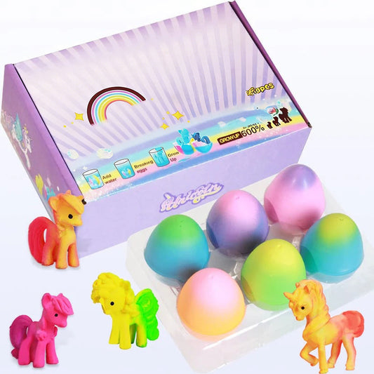 🦄6 db-os csomag növekvő unikornis keltetőtojás