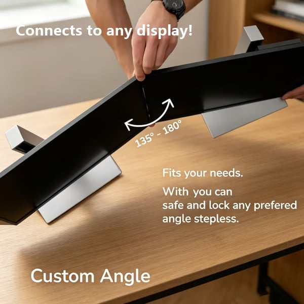 🖥️ Képernyőcsatlakozók: Univerzális kétmonitoros igazító eszköz | Profi játékosoknak és multitaskingosoknak