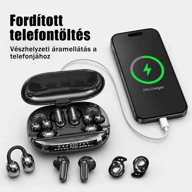 3 az 1-ben vezeték nélküli fülhallgató power bank funkcióval ellátott töltőtokkal