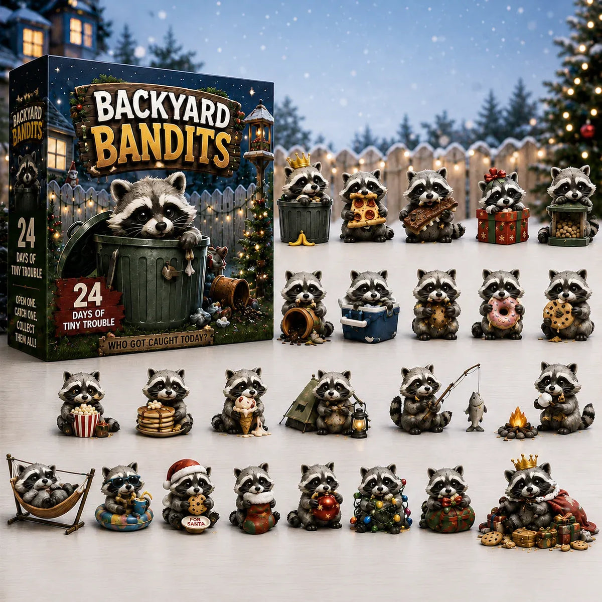 🦝2D Backyard Bandits Advent Calendar – 24 Days of Tiny Trouble