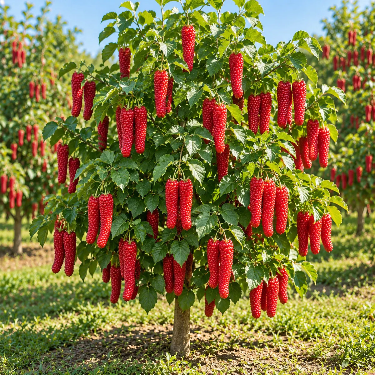 🌳 Giant Red & Black Mulberry Tree Saplings – Grow Sweet Berries at Home 🌿