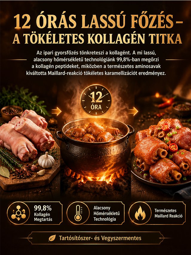 Célzott anti-glikán: 0 cukor kollagén mangalica főtt sertésláb