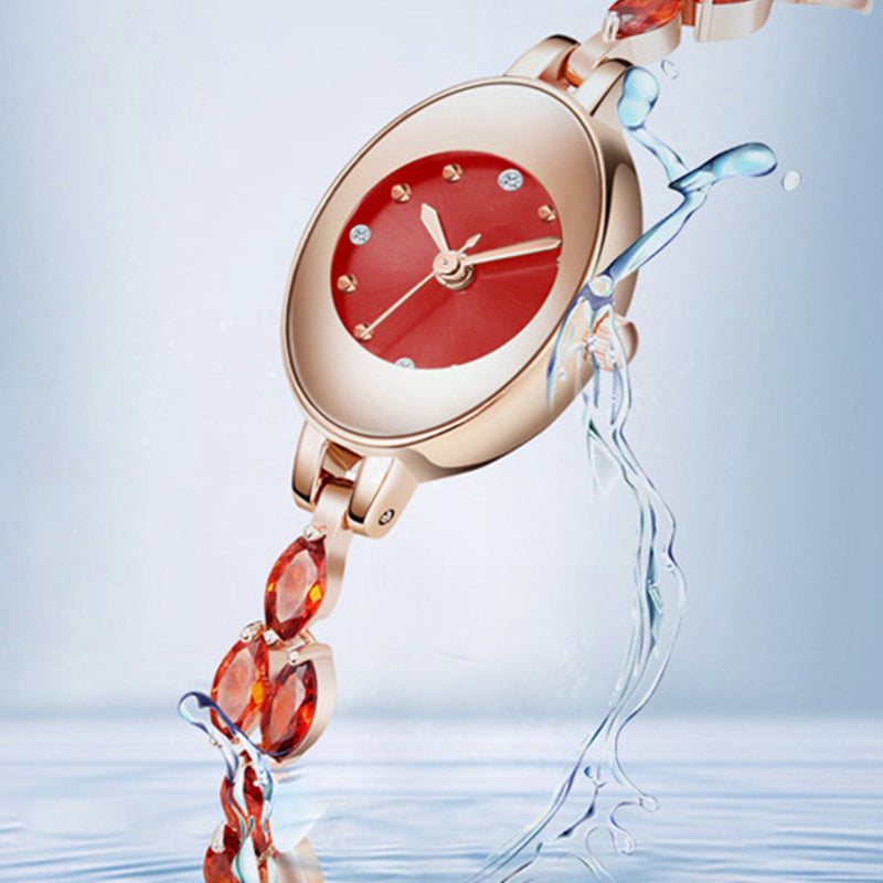 Ajándékok nőknek 2025-ben 💝🥰⌚ Női karóra színes cirkóniákkal, karkötőn