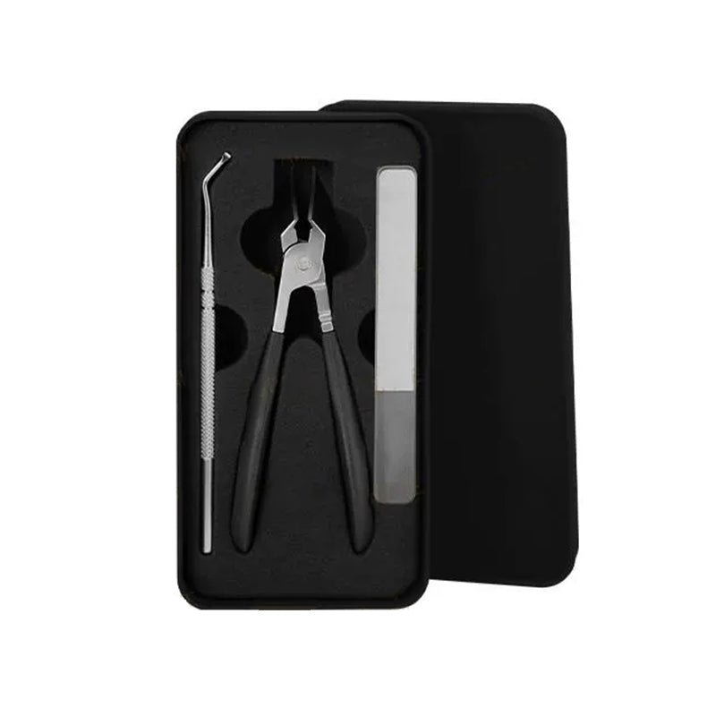 2025 Félár 🔥 Fröccsenésálló 25°-os ferde élű körömvágó olló 3 darabos készlet