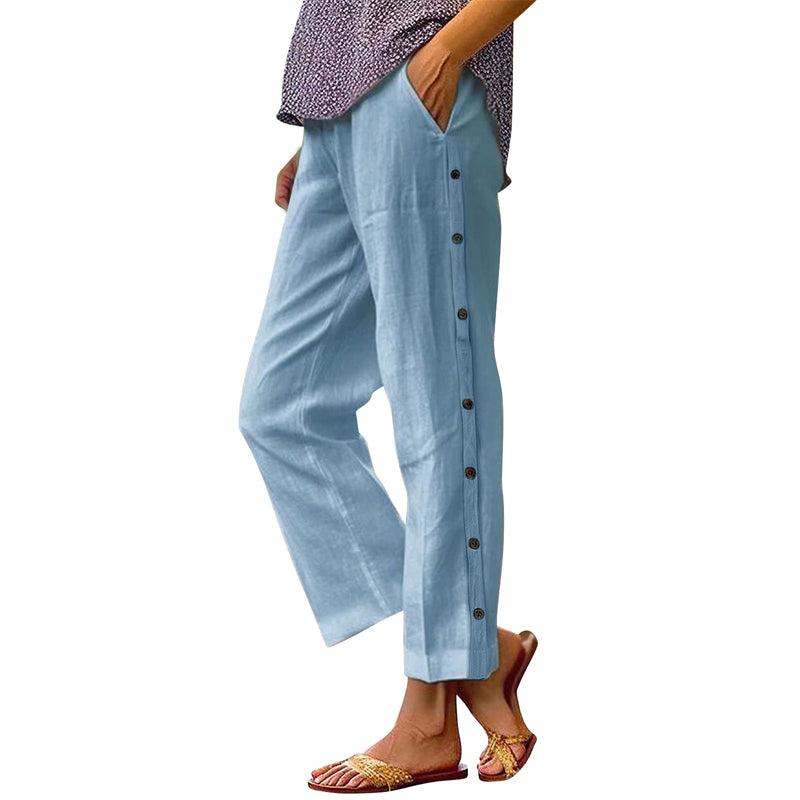 👖Egyszínű alkalmi nadrág