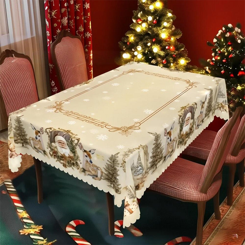 🦌Vidám, klasszikus karácsonyi asztalterítő🎄🎁