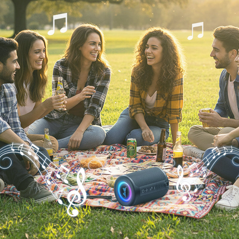 🎵 Hordozható, vízálló Bluetooth hangszóró