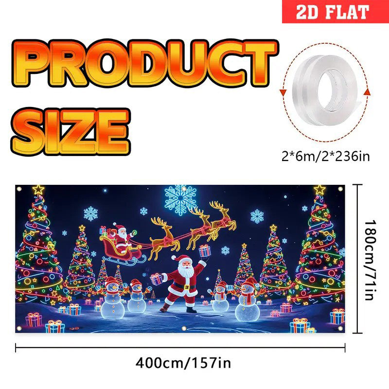 🎄Ünnepi akció - 40% kedvezmény! Ünnepi garázskapu banner