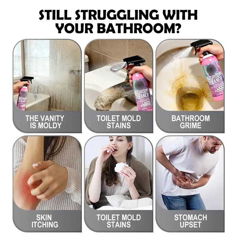 🛡️🦠 Többfelületes Fürdőszobai Tisztító Penész és Vízkő Ellen 🛁✨