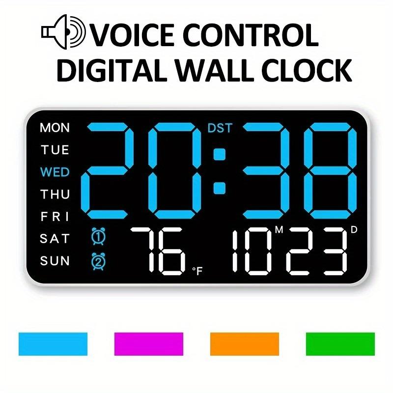 🔥🕘 Nagy LED digitális falióra 🏡