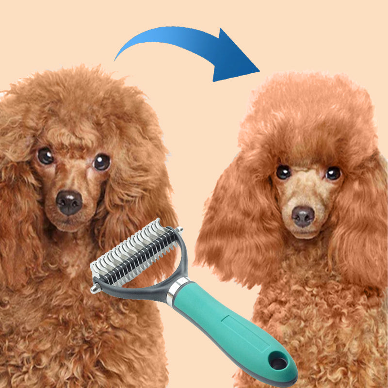 😺🐶1+1 ingyen🧹 Kétoldalas fésű macskáknak és kutyáknak egyaránt🐾