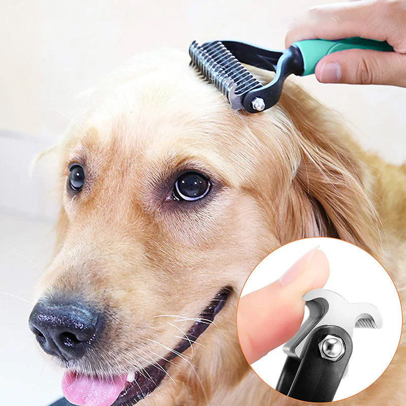 😺🐶1+1 ingyen🧹 Kétoldalas fésű macskáknak és kutyáknak egyaránt🐾