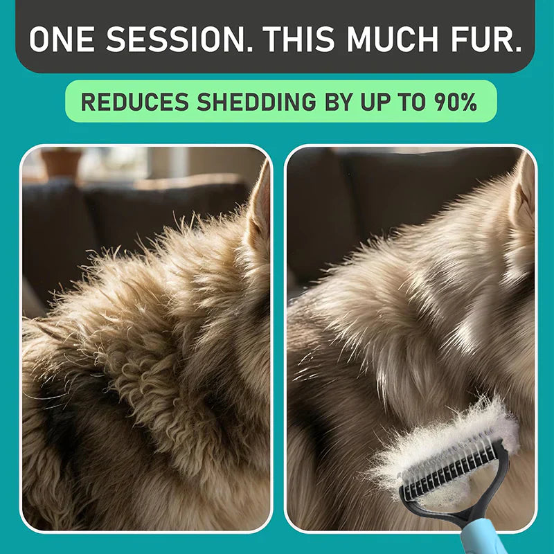 😺🐶1+1 ingyen🧹 Kétoldalas fésű macskáknak és kutyáknak egyaránt🐾