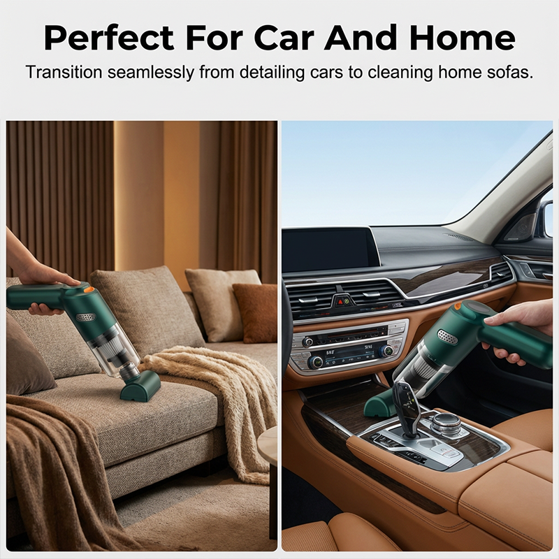🚗✨ Nagy teljesítményű vezeték nélküli autós porszívó készlet 🛋️