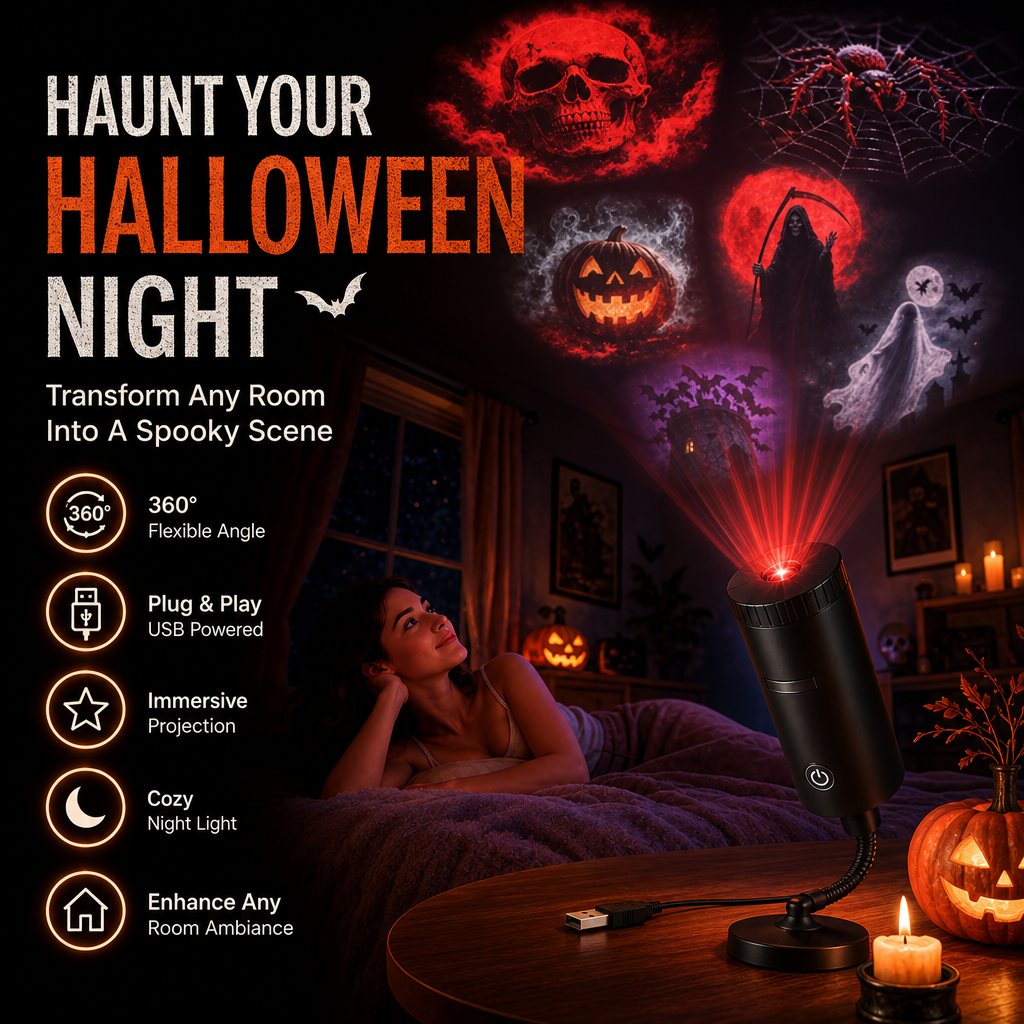 Plug-&-Play HD Csillagprojektor: Halloween 6 lemezes készlet